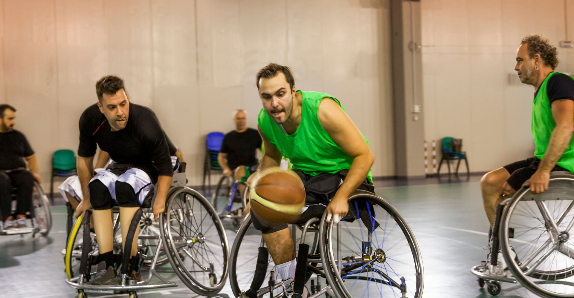 wheelchair basketball match