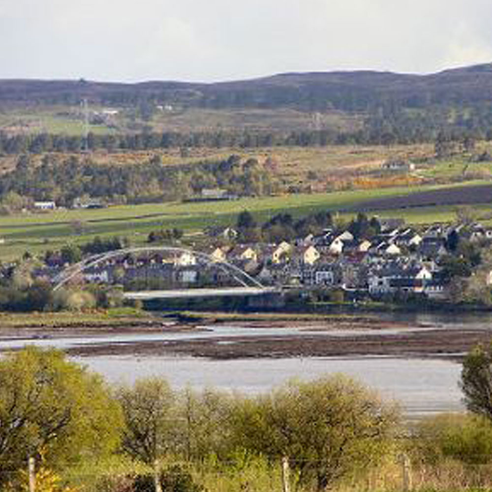 View of Bonarbidge village