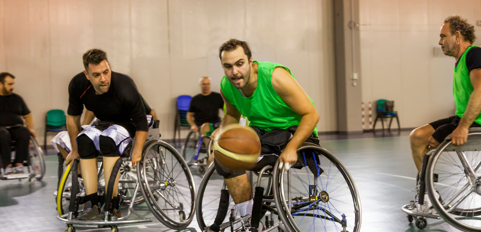 wheelchair basketball match