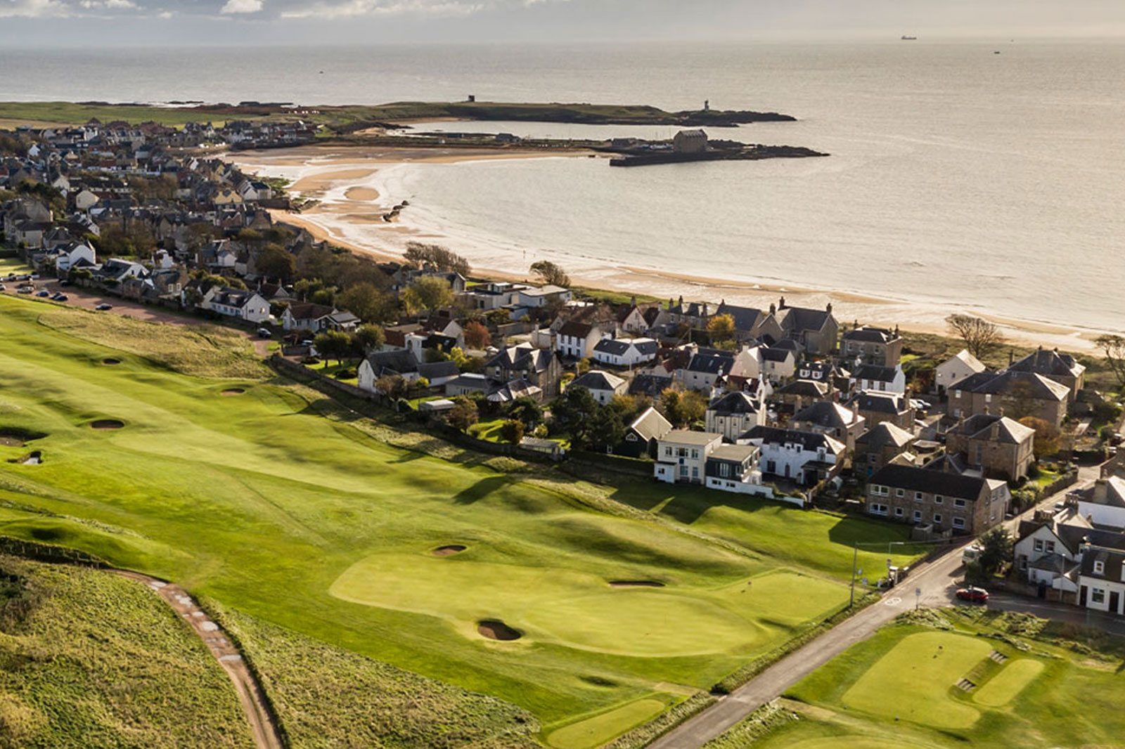 aerial photo of Elie in Fife