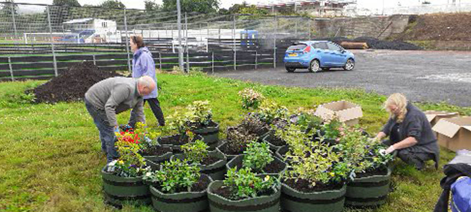 New community garden thanks to Girvan Shedders