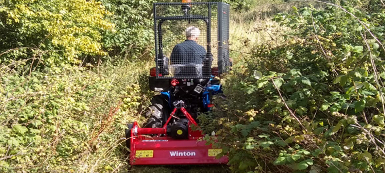 New mower at Grantshouse community council