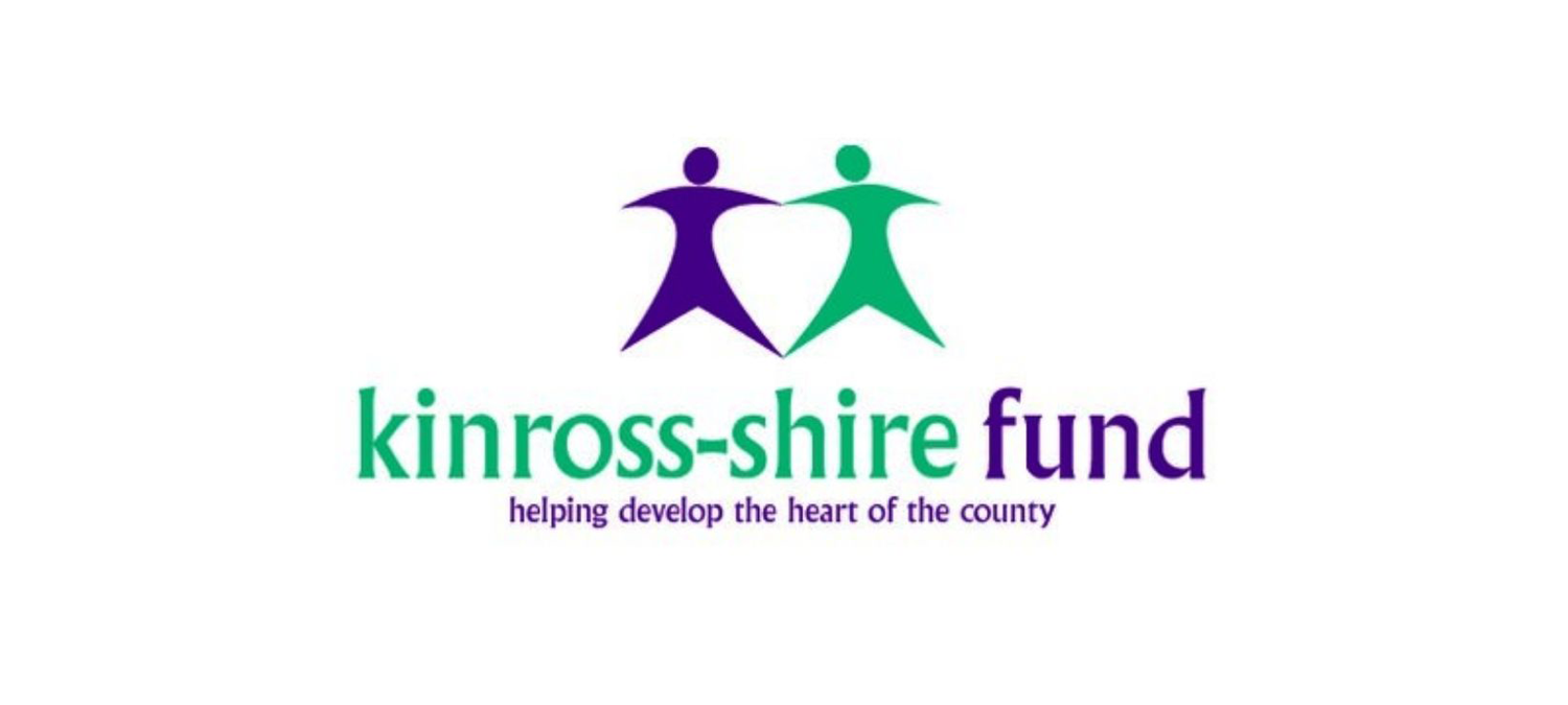 Logo of the Kinross-shire Fund with human images touching hands