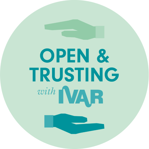 Open and trusting with IVAR Logo