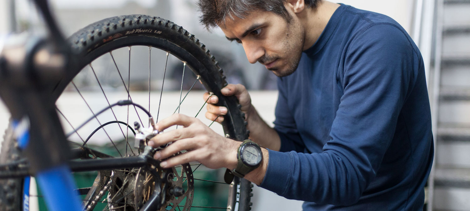 training for bike mechanics funded via Foundation Scotland