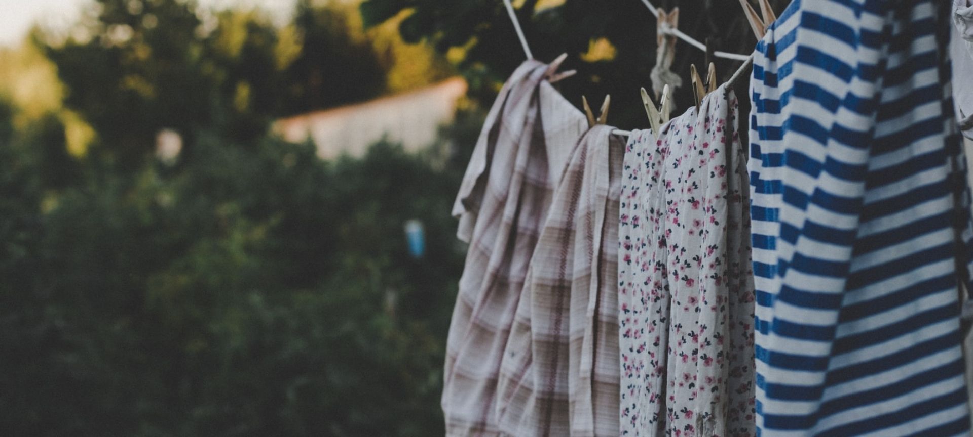 washing hanging on a line