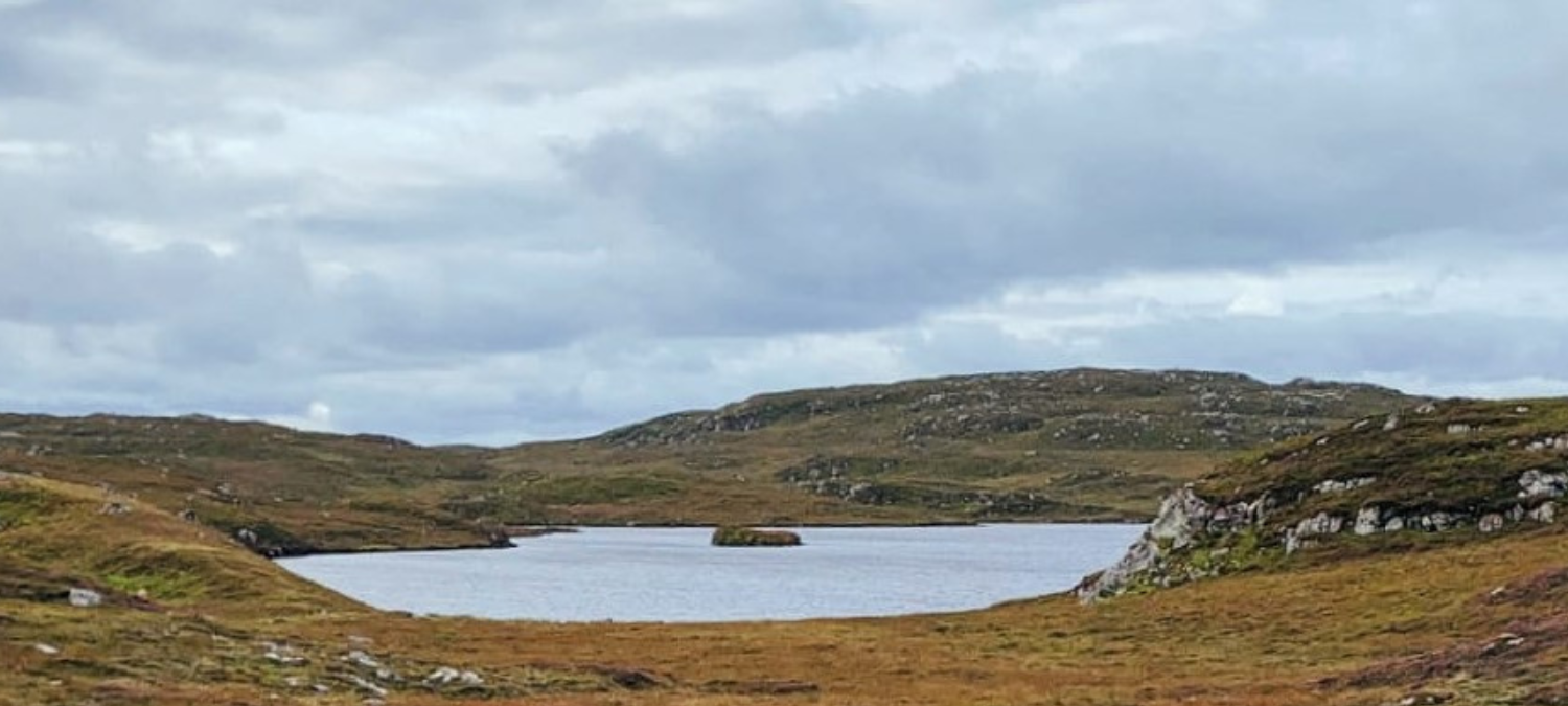 A scenic view of a small body of water