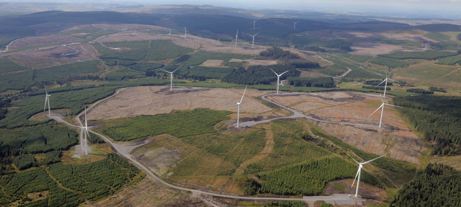 Windfarm in the countryside