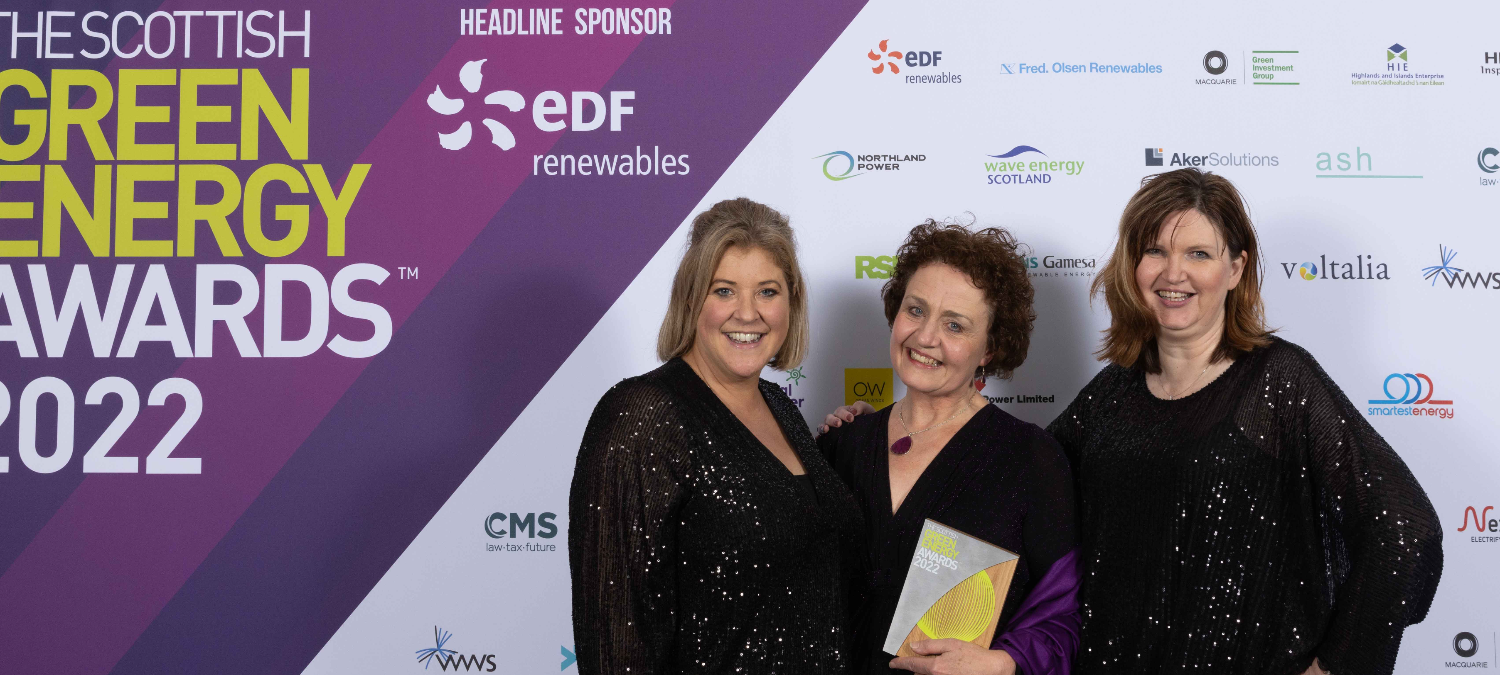 Foundation Scotland wins Scottish Green Energy Award