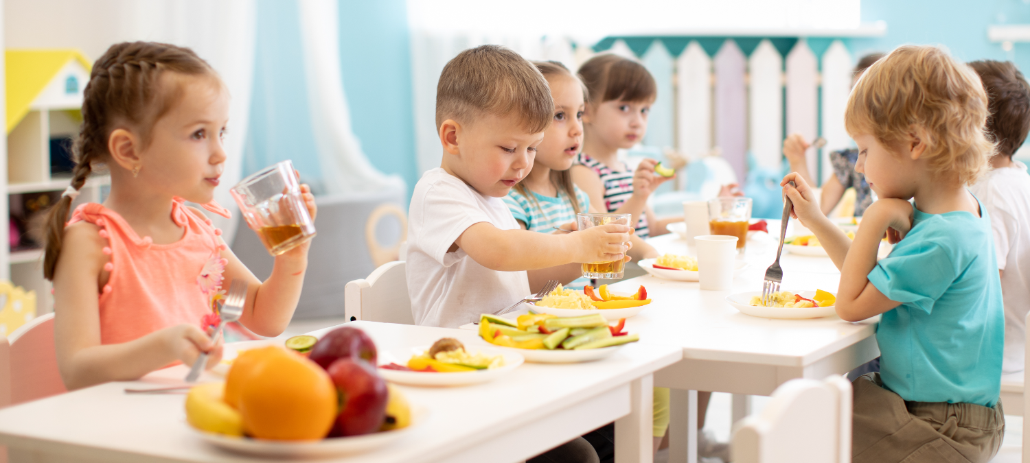 children eating