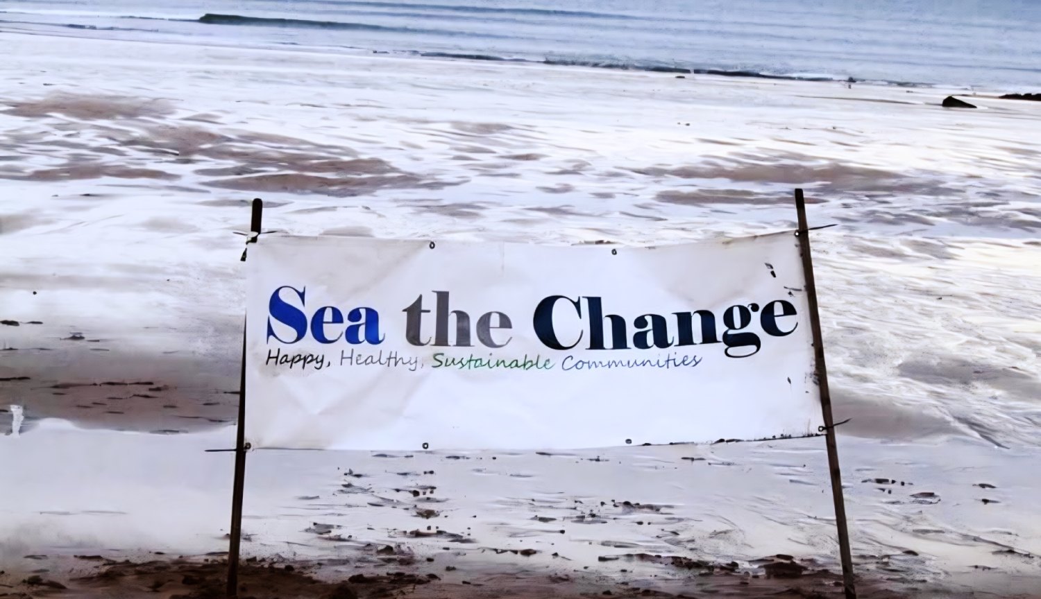 Sea the Change sign