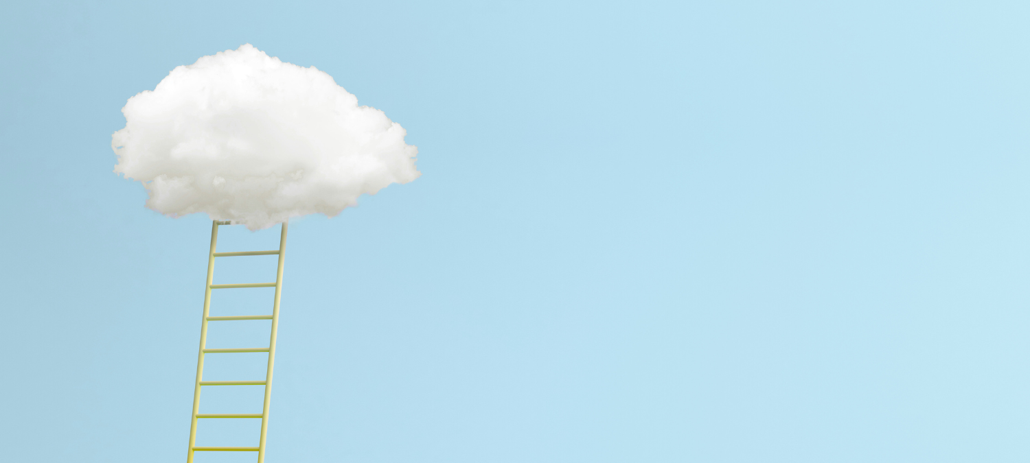 ladder leading to cloud