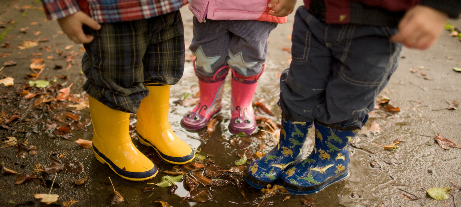 Children in wellies